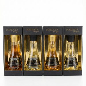 Poklon set - Rakija sa zlatom 4 ukusa 50ml u pakovanjima